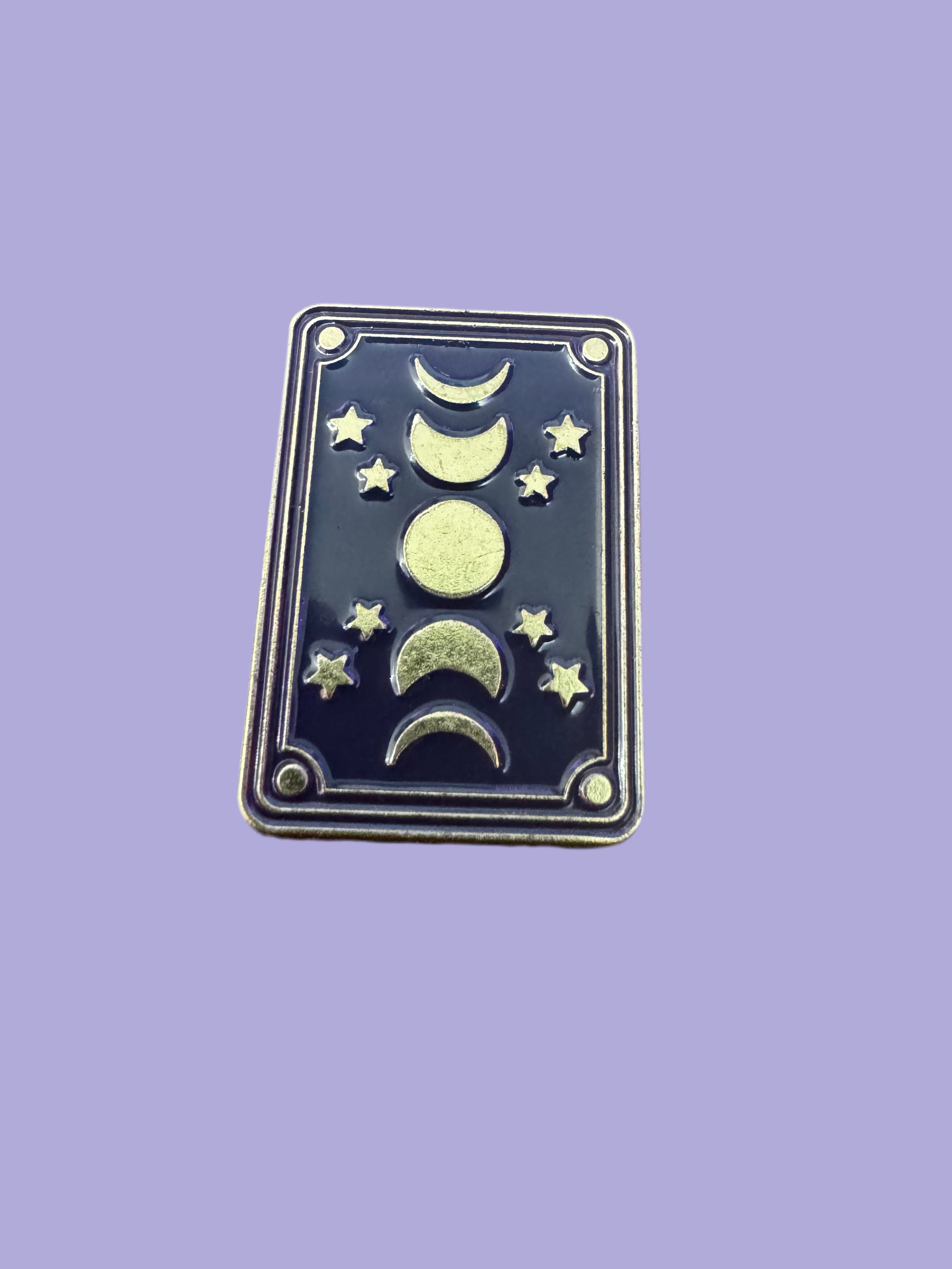 Pin Badge Triple Moon (purple)
