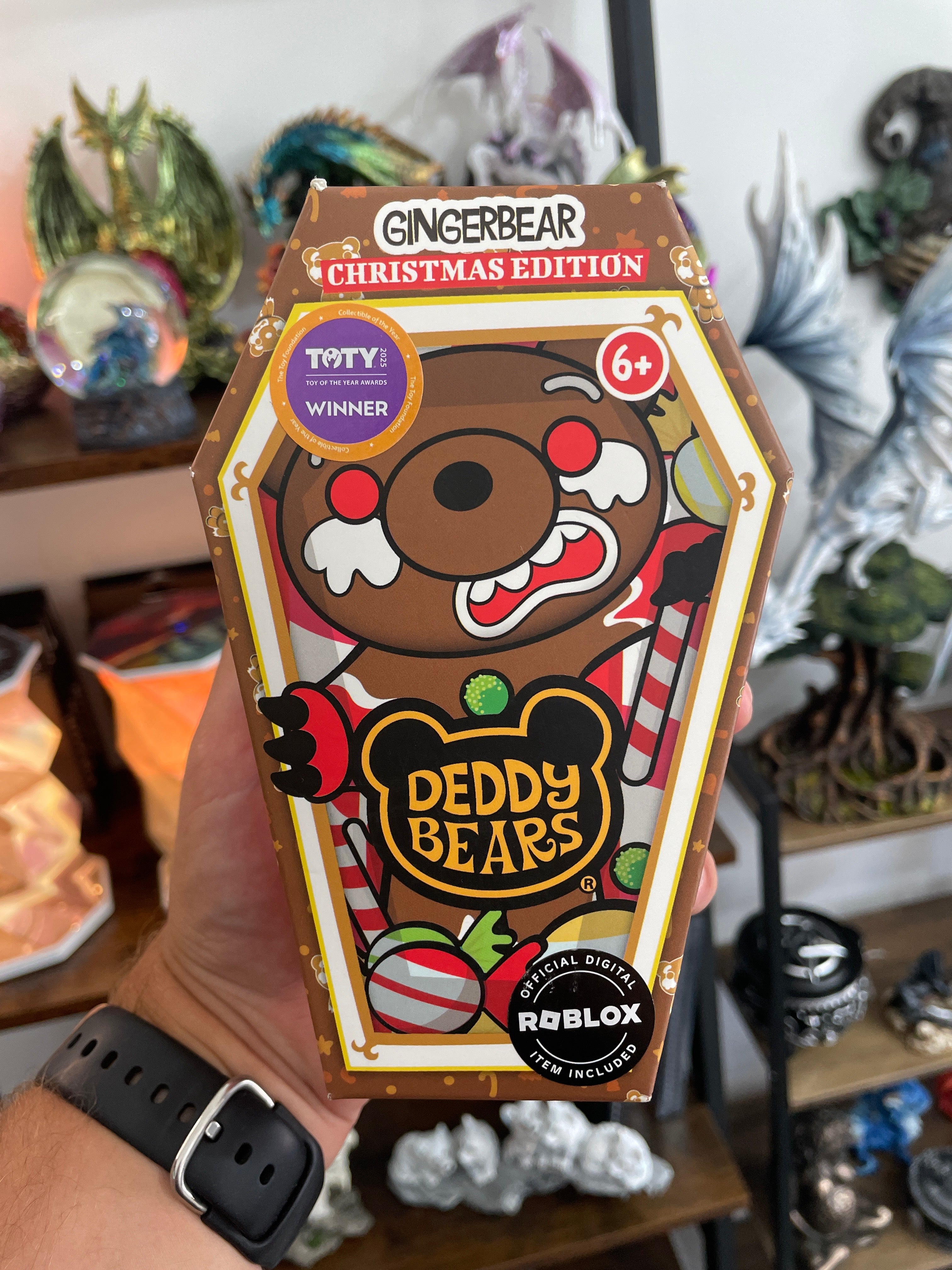 14CM DEDDY BEAR XMAS COFFIN