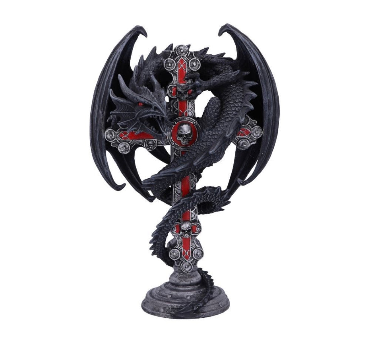 Gothic Guardian Candle Holder (AS) 26.5cm