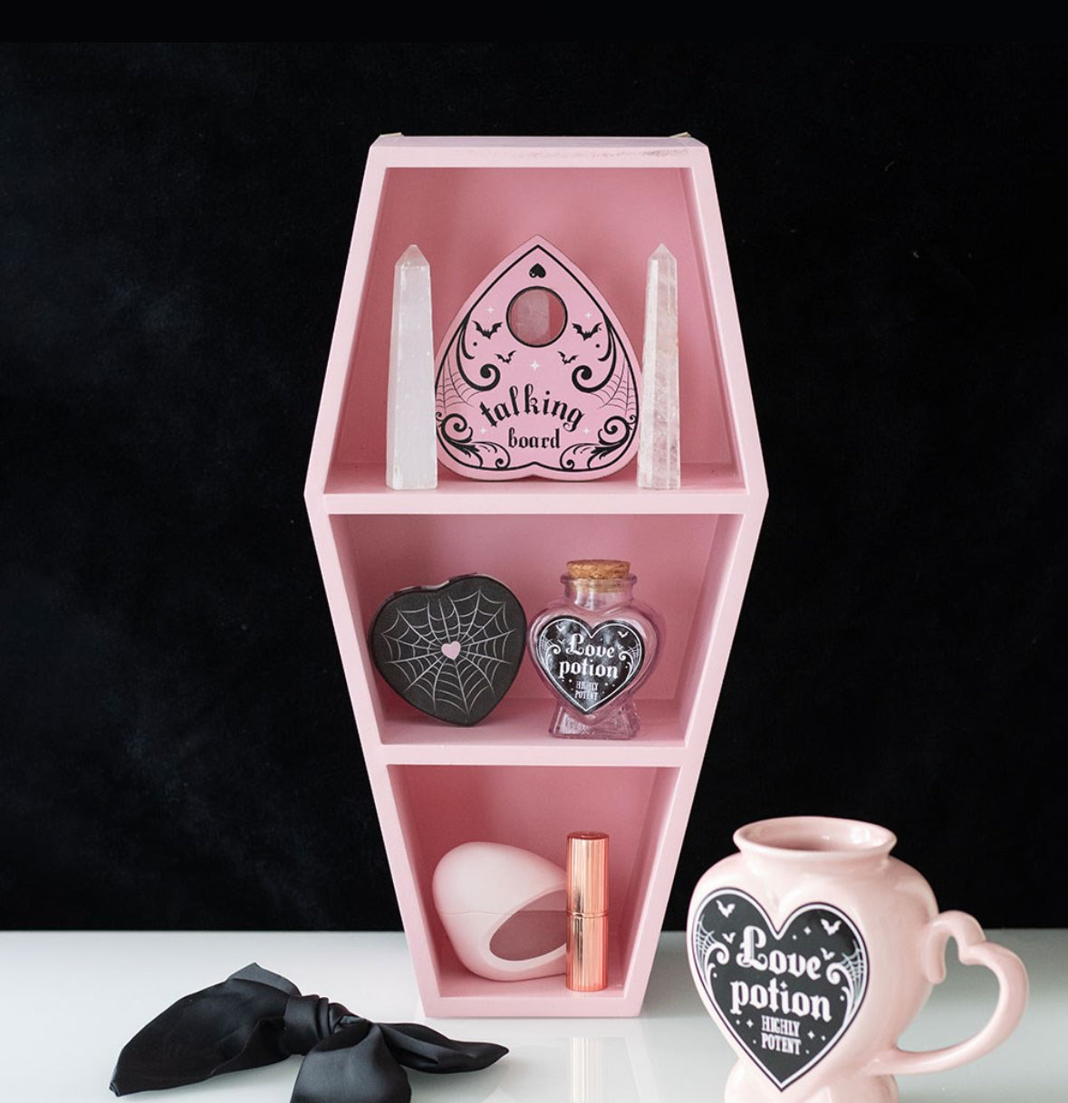 PINK COFFIN SHELF