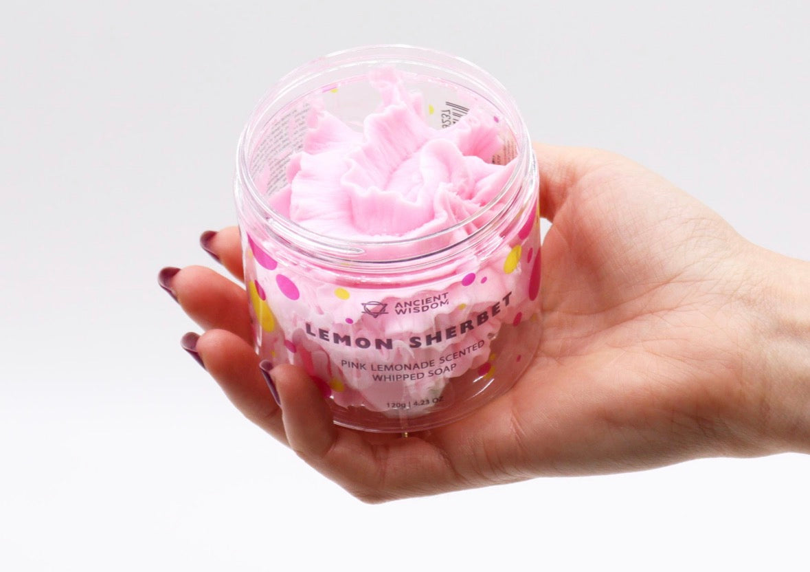 Lemon Sherbet Whipped Soap 120g