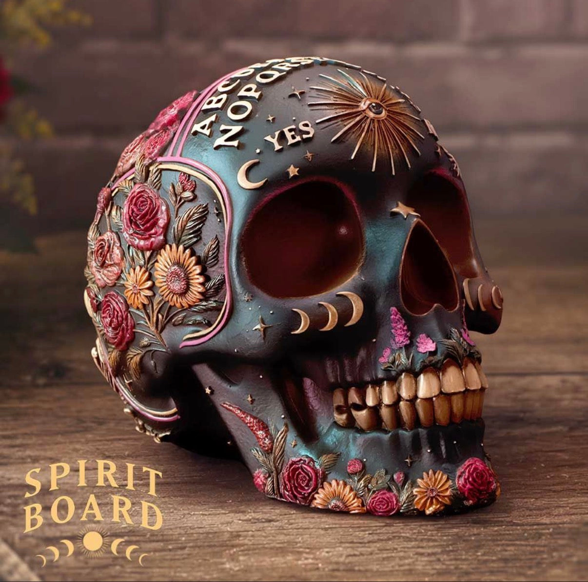 Spirit Board Bloom Skull 14.8cm
