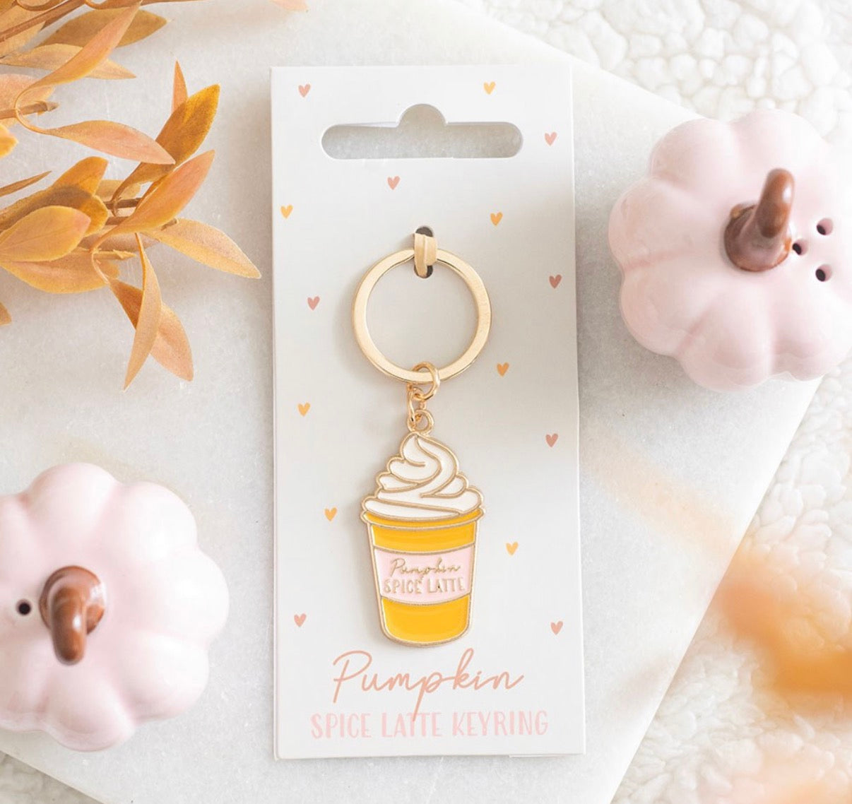 PUMPKIN SPICE LATTE KEYRING