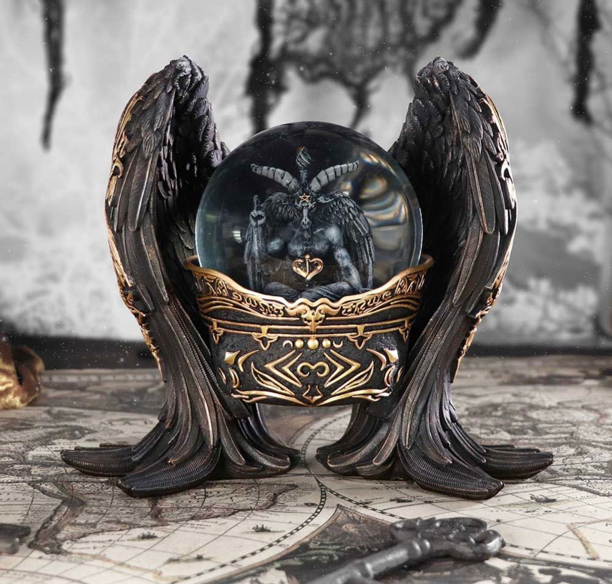 Baphomet Antiquity Snow Globe 22.5cm