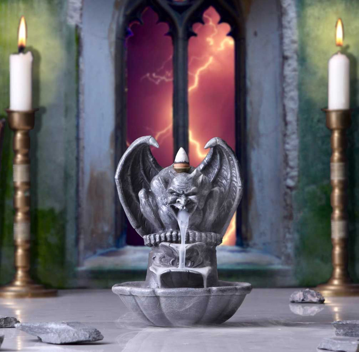 Grotesque Smoke Backflow Incense Burner 17.8cm
