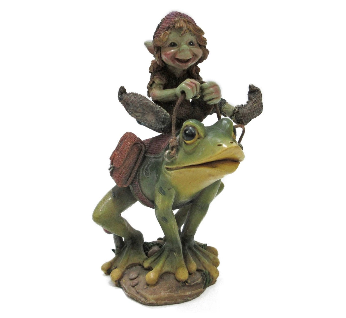 Pixie Riding A Frog 12.5cm
