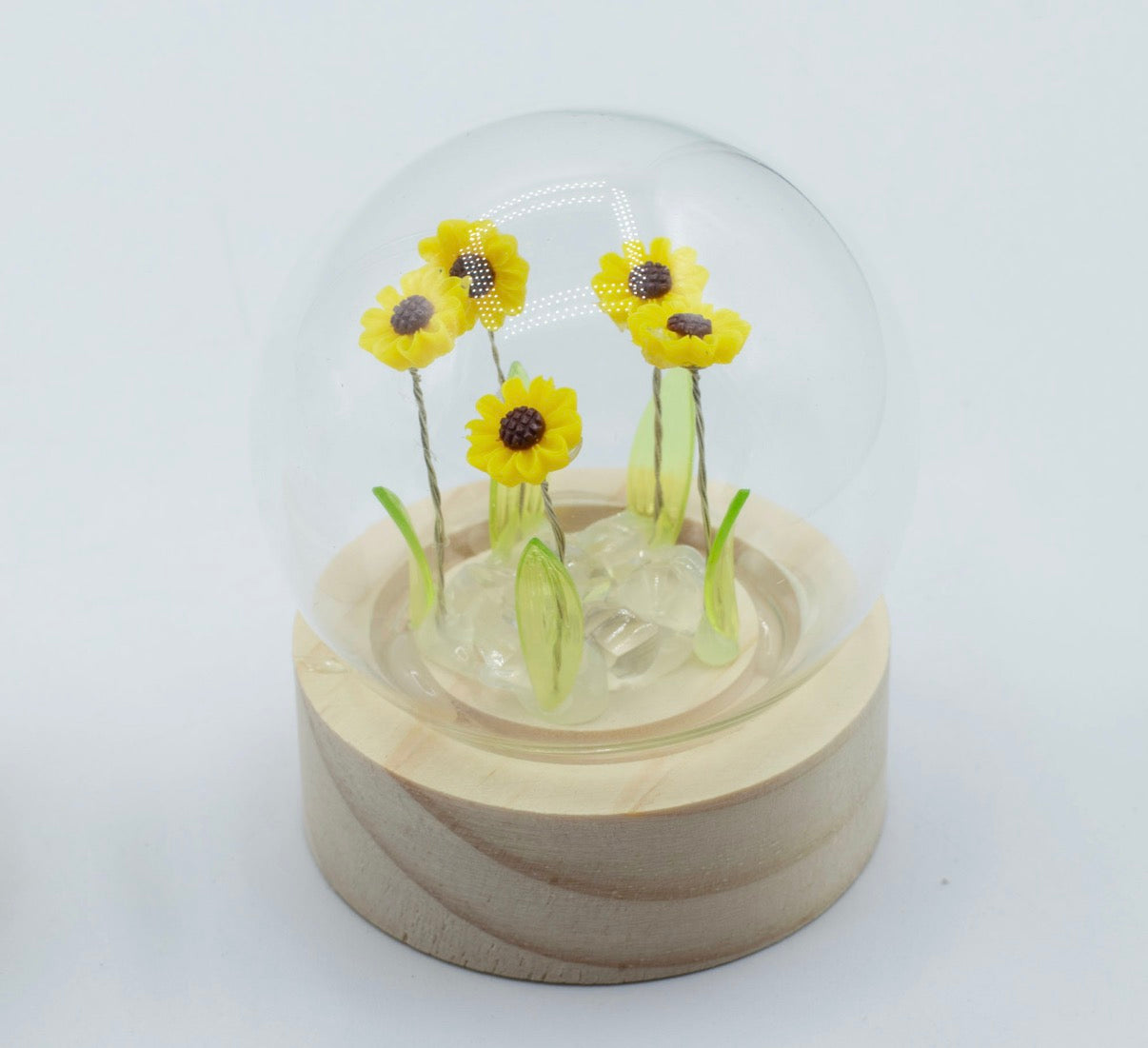 Floral Glow Garden Dome - 5 Sunflowers - LED Battery