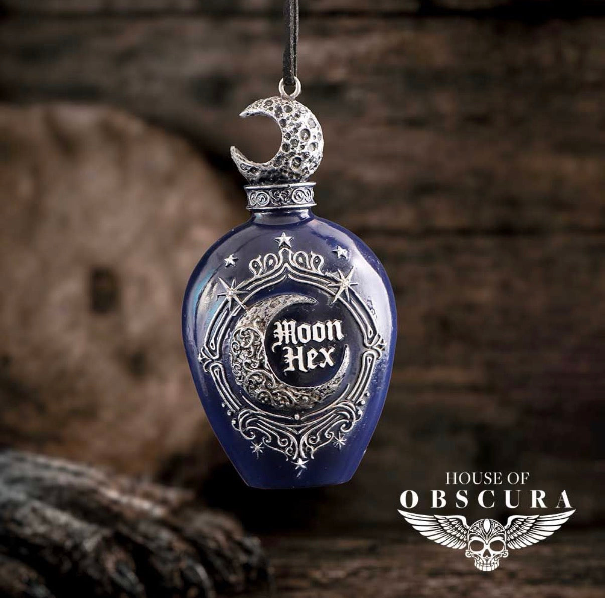 Moon Hex Bottle Hanging Ornament 9.8cm - pre order