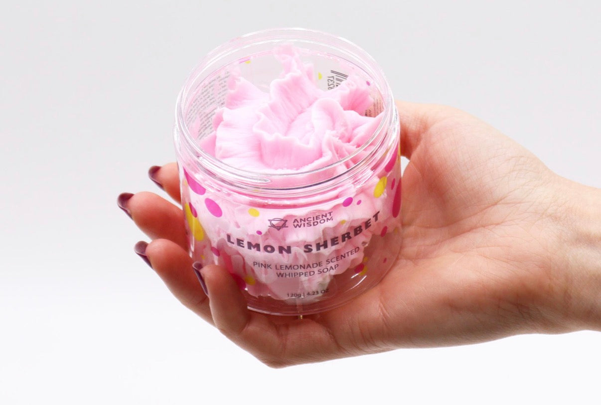 Lemon Sherbet Whipped Soap 120g