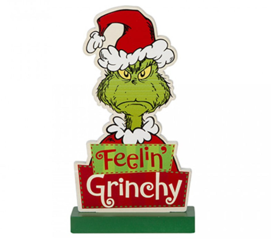 GRINCH MDF ORNAMENTFEELING GRINCHY