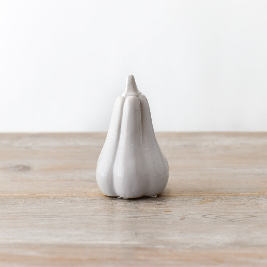 TALL GREY PUMPKIN 15.5CM