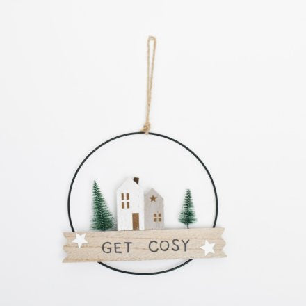 GET COSY CHRISTMAS METAL FRAME HANGER