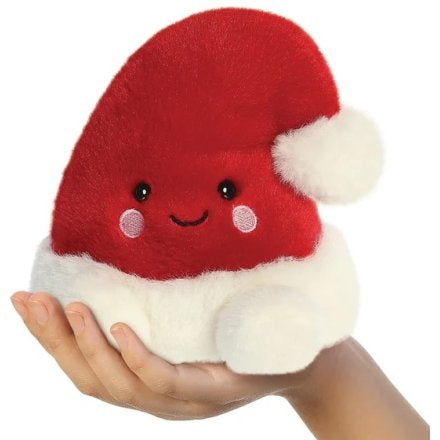 PALM PALS SANTA HAT SOFT TOY, 13CM