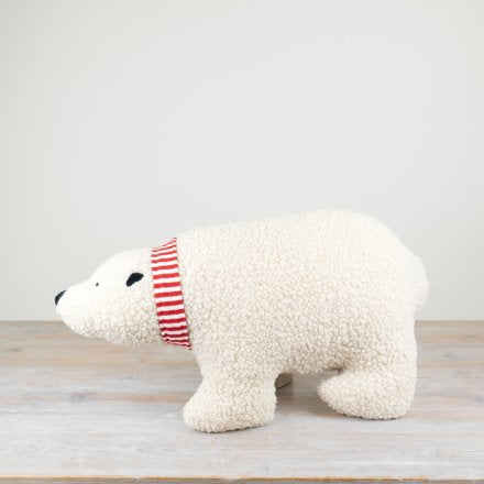POLAR BEAR CUSHION, 60CM