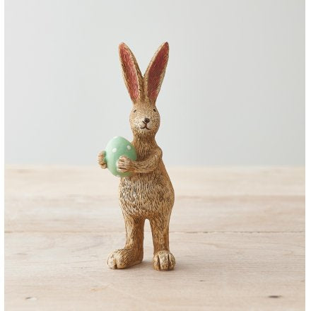 JASPER RABBIT Blue EGG, 14CM