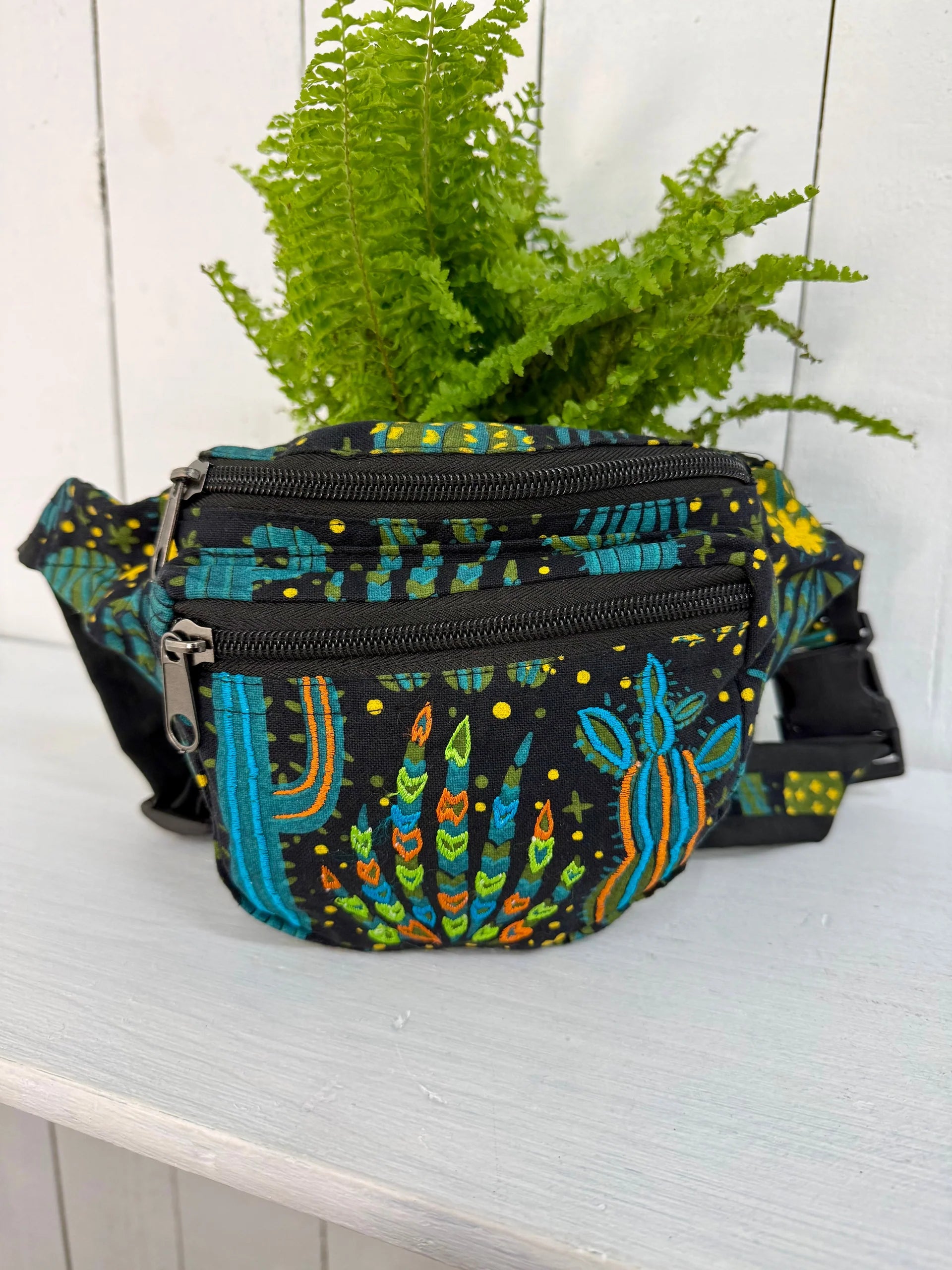 Cactus Screen Print Bum Bag