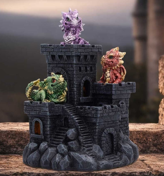 Dragonlings Keep LED Castle Display Piece 18cm PRE ORDER