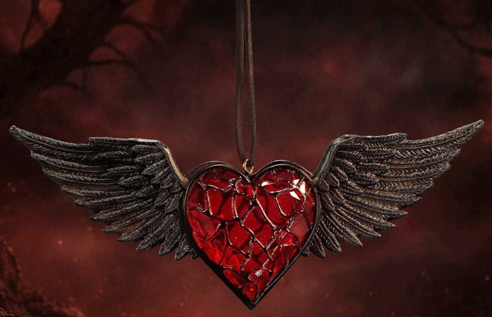 Black Winged Heart Hanging Ornament PRE ORDER