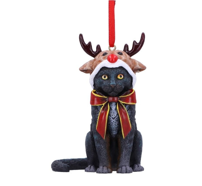 Reindeer Cat Hanging Ornament (LP) 9cm