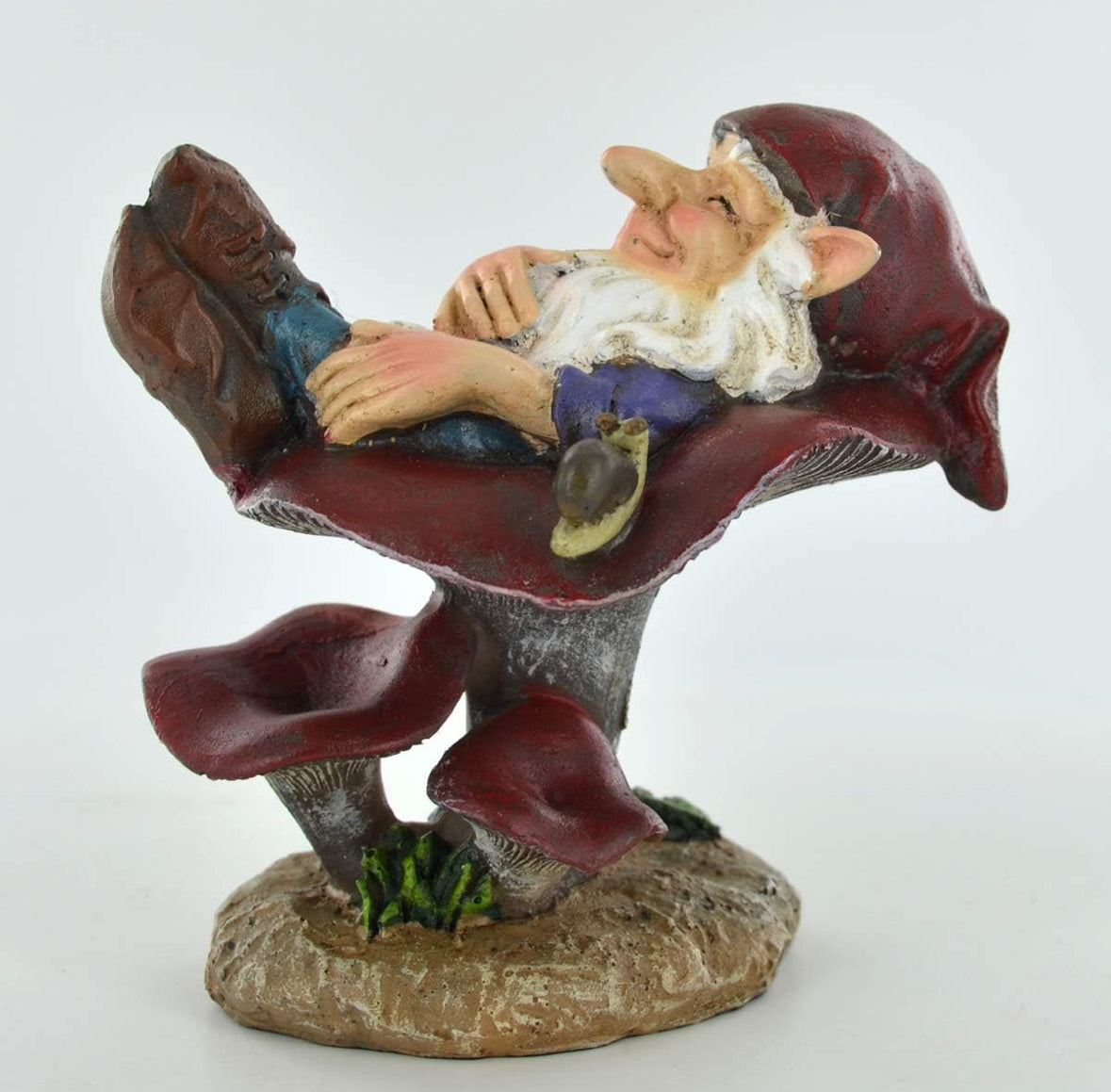 GNOME - ASLEEP IN MUSHROOM H10CM