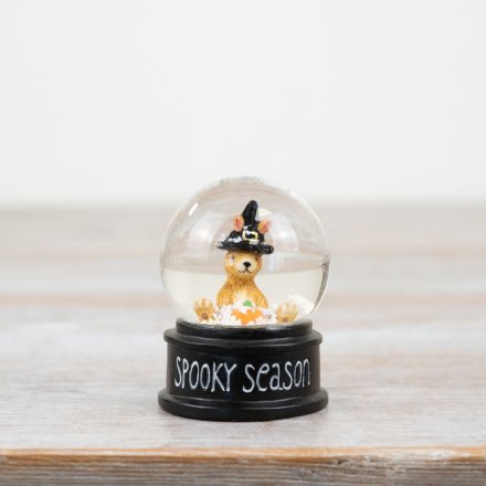 Witch Rabbit Snow Globe, 6cm