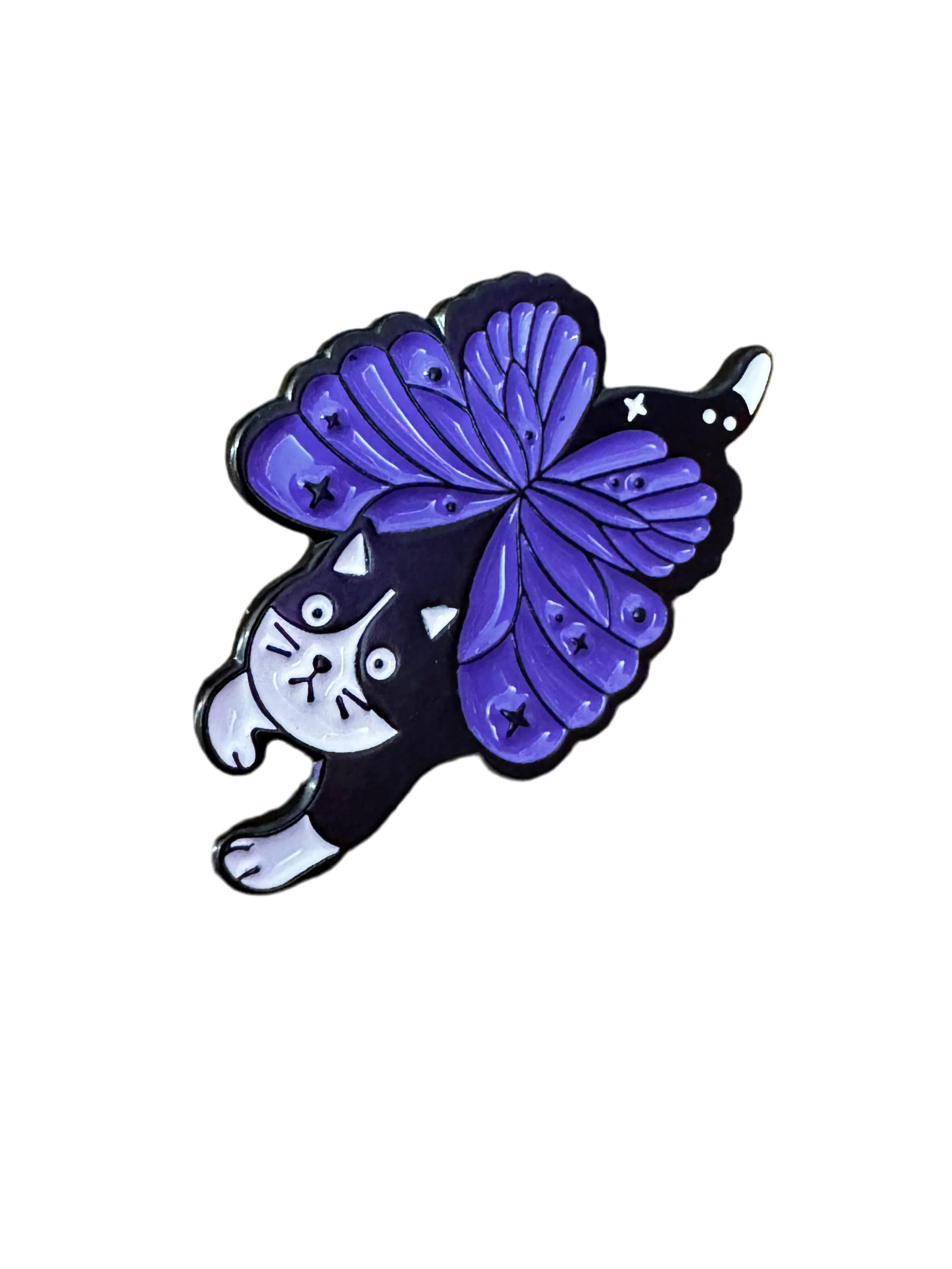 Pin Badge Cat With Wings