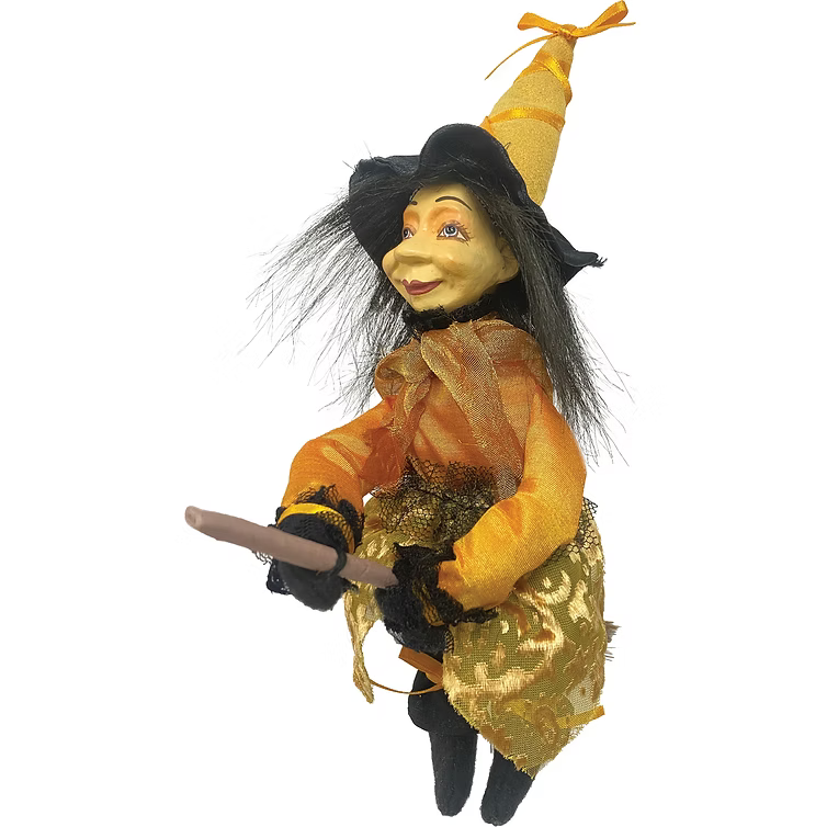 Kitty Pendle Witch 25cm Flying