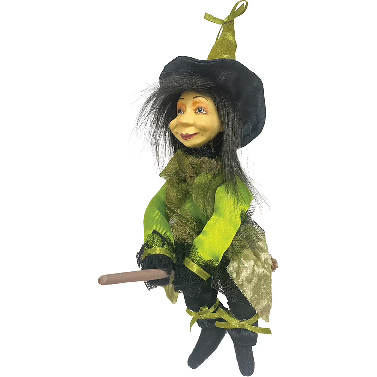 Kitty Pendle Witch 25cm Flying
