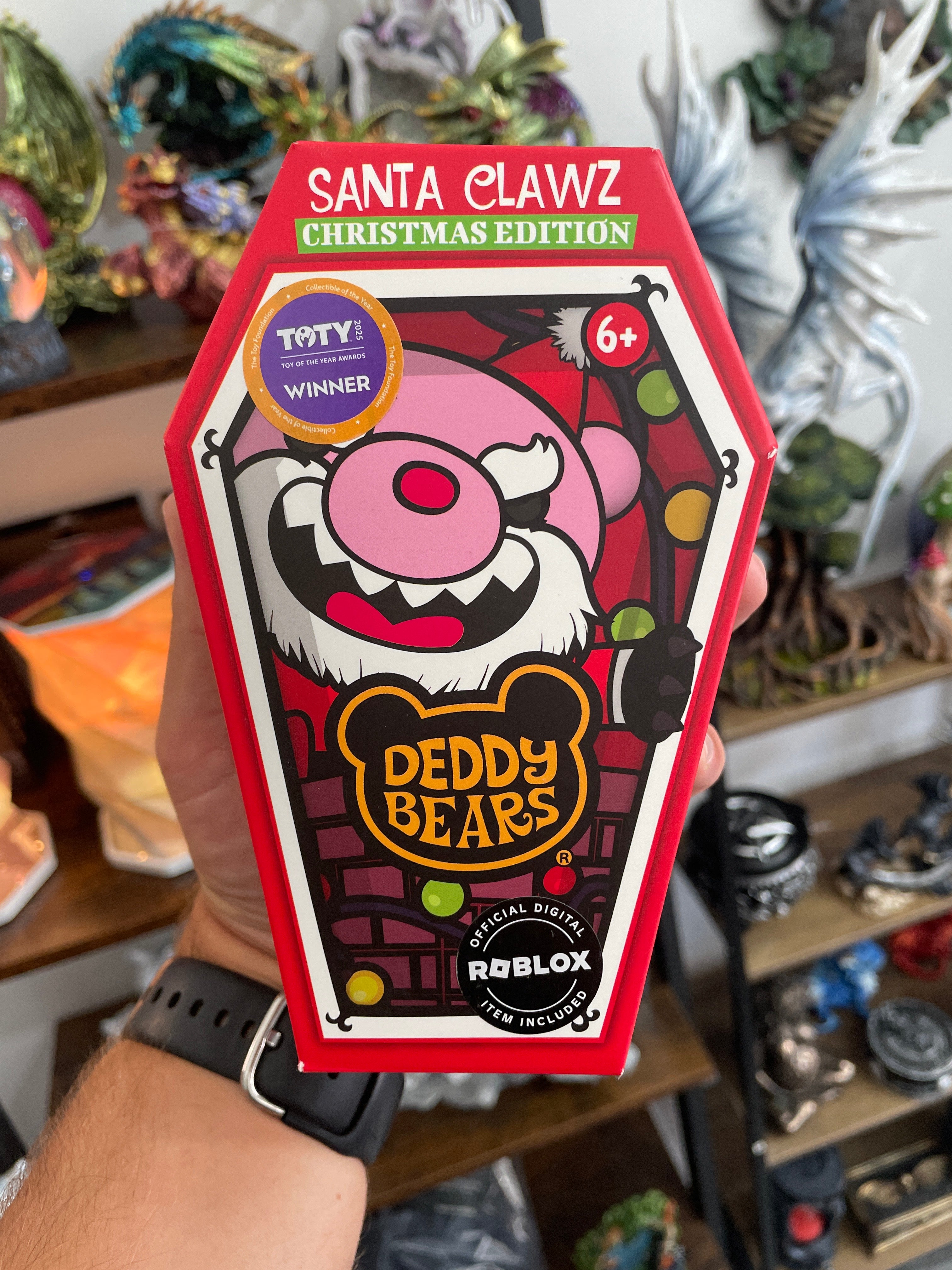 14CM DEDDY BEAR XMAS COFFIN