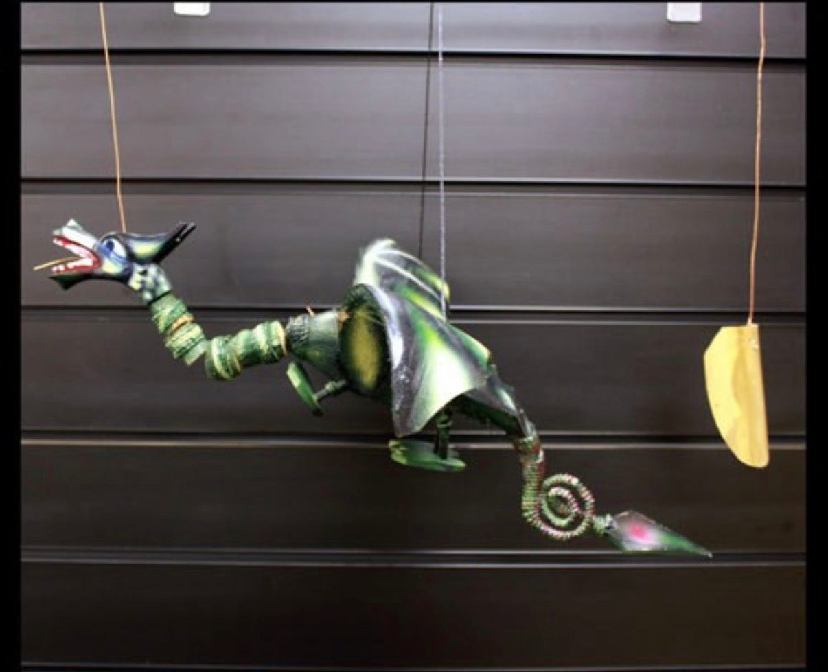 Lrg Green Coconut Dragon Mobile 50cm