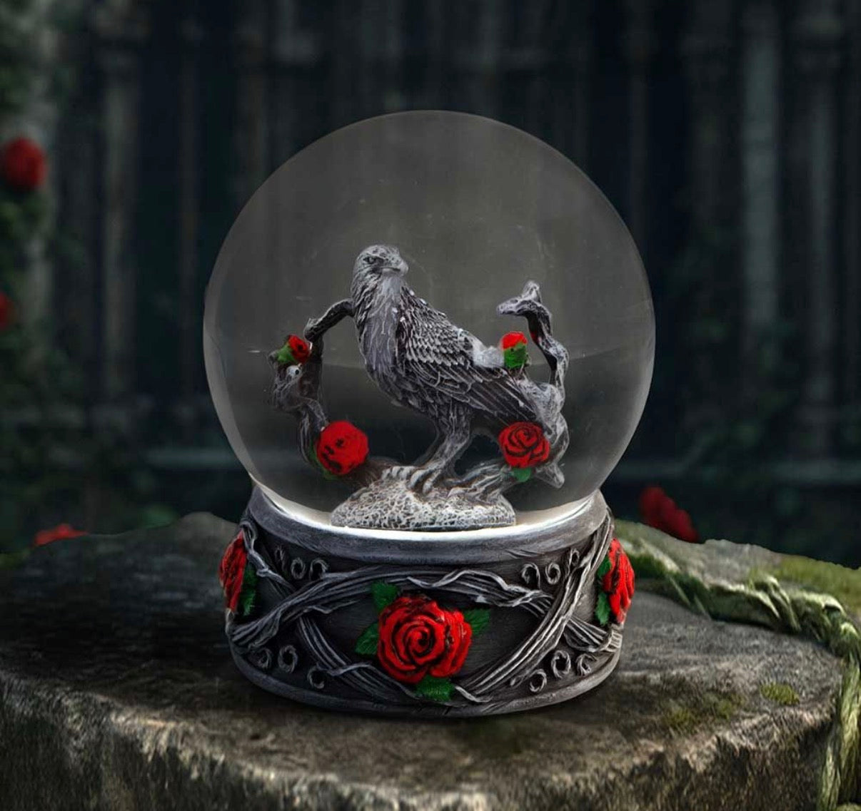 Twilight Bloom Snow Globe 12.5cm
