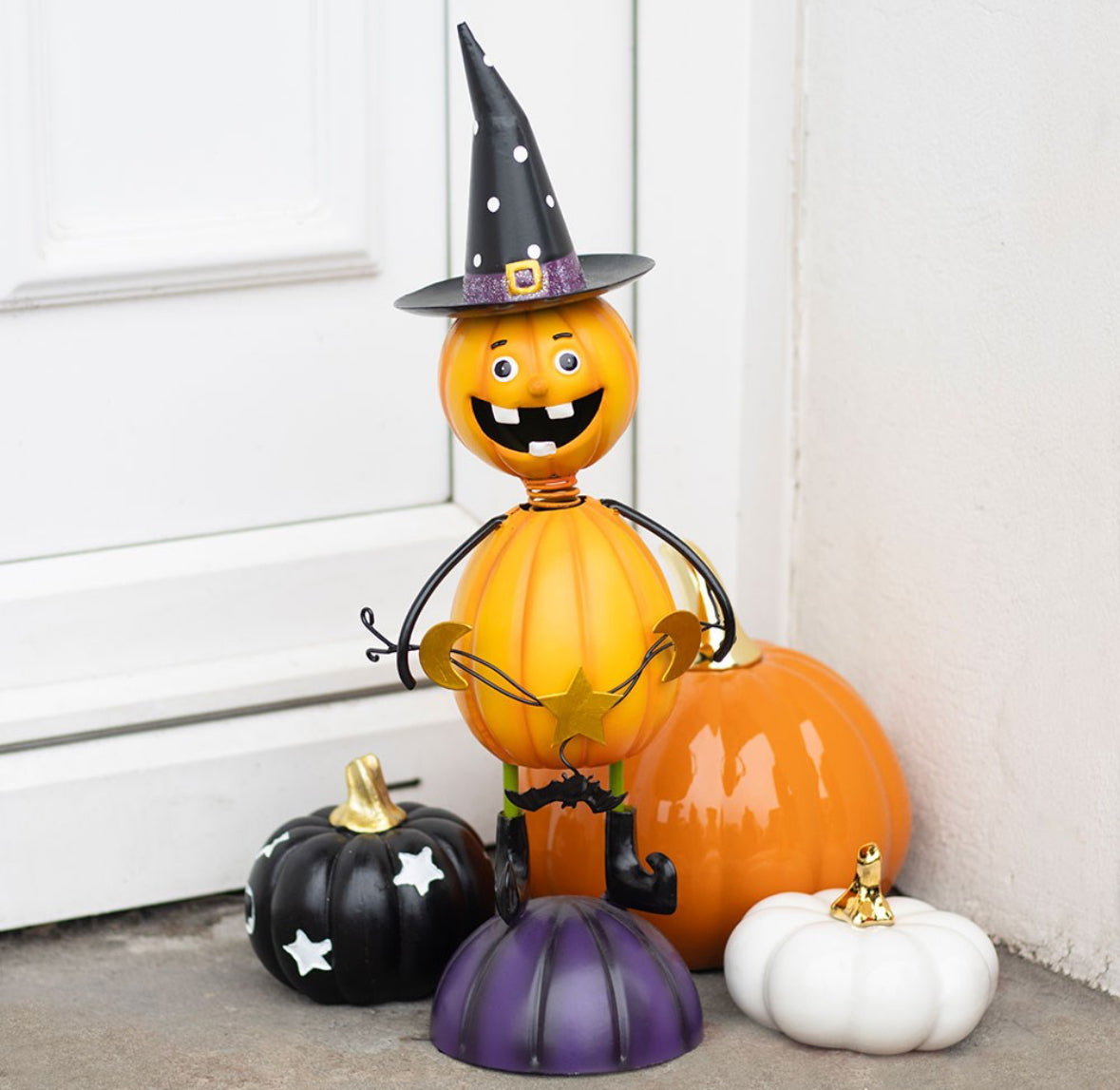 Metal Pumpkin Man