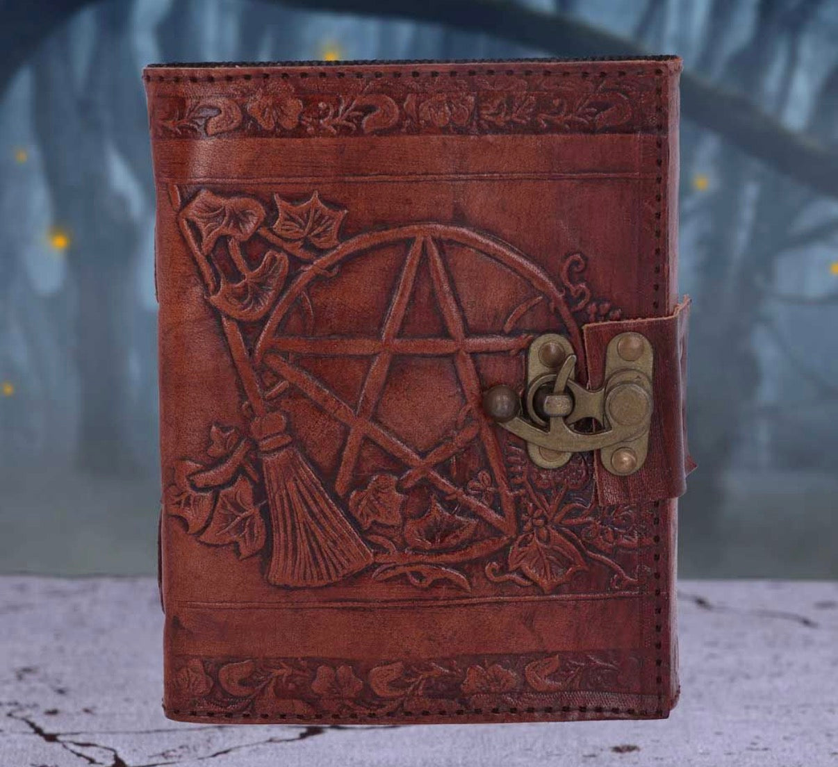 Pentagram Leather Emboss Journal+Lock(SIW)