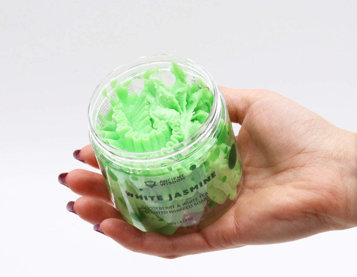 White Jasmine Whipped Soap 120g