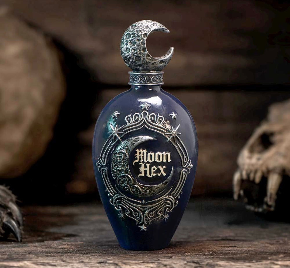 Moon Hex Bottle Figurine 15.5cm
