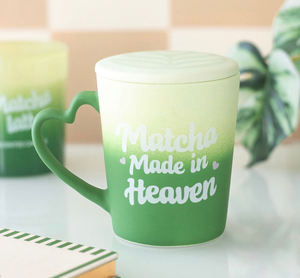 MATCHA MADE IN HEAVEN MUG WITH COASTER LID