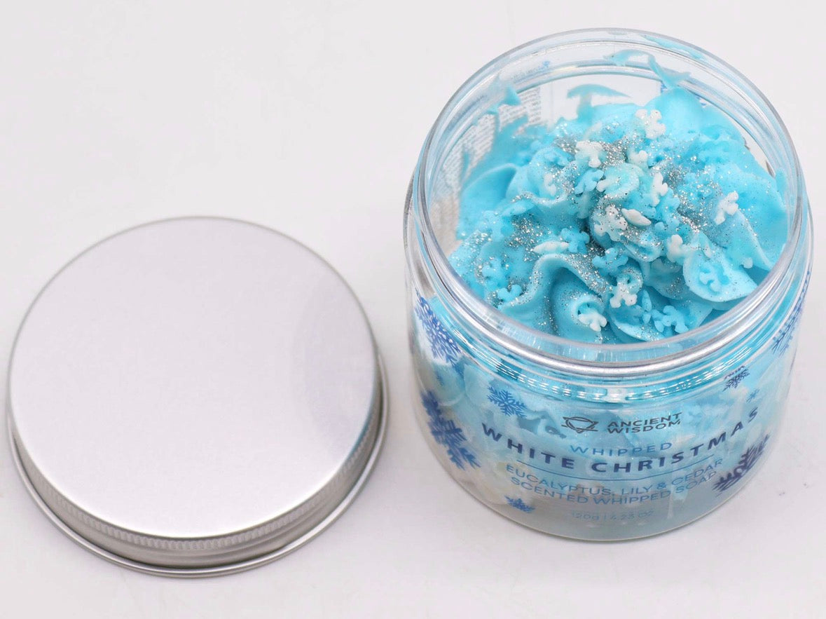 White Christmas Whipped Soap 120g
