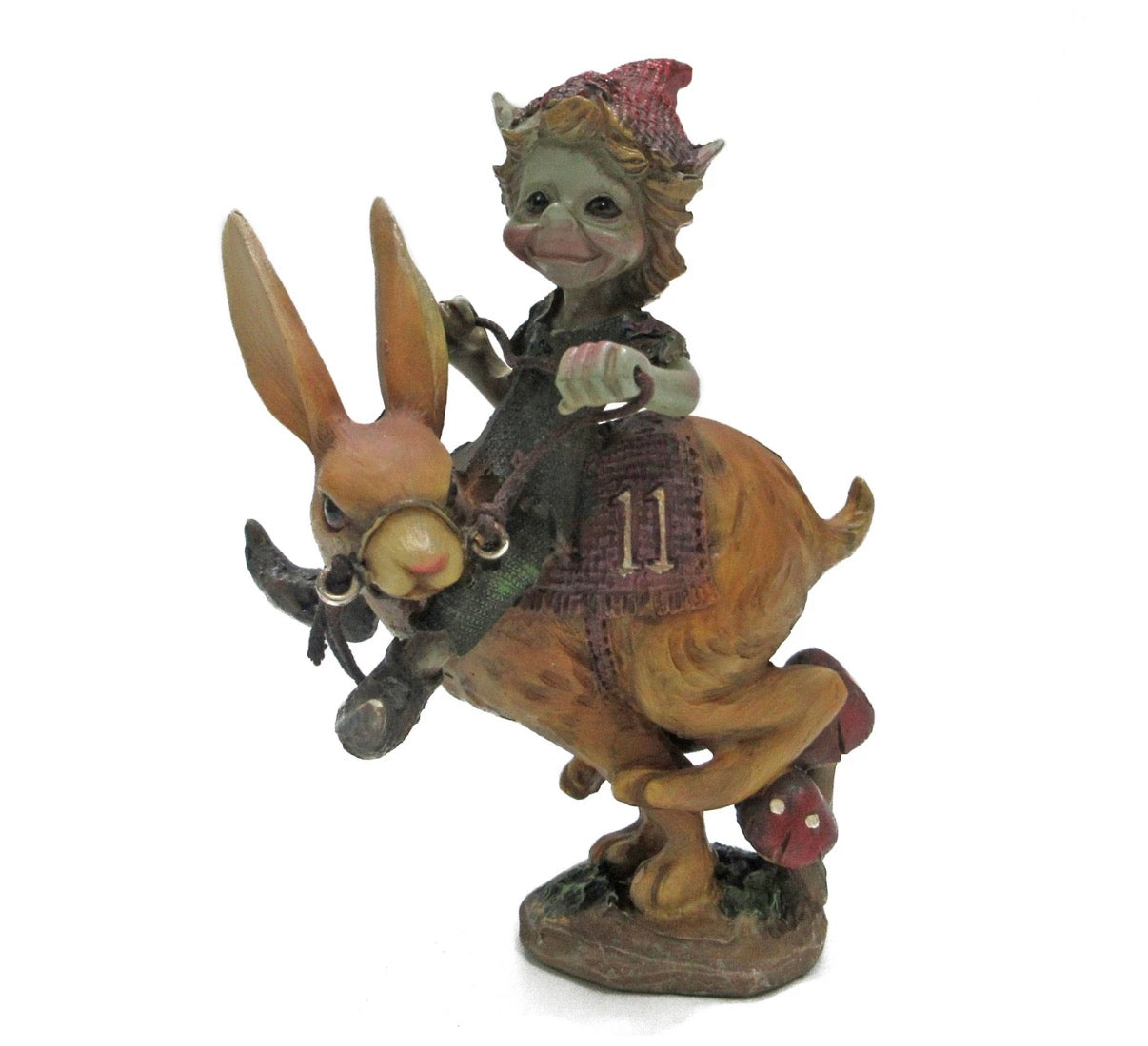 Pixie Riding A Hare 11.6cm