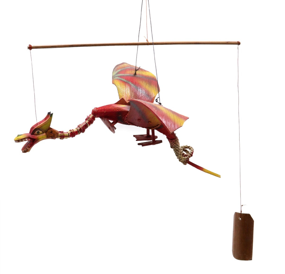 Red Coconut Dragon Mobile 37cm