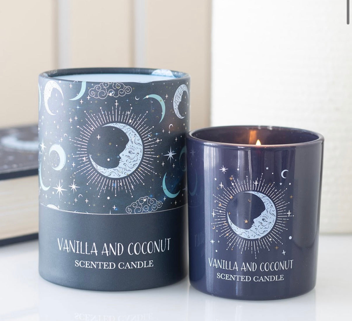 BLUE MOON VANILLA & COCONUT CANDLE