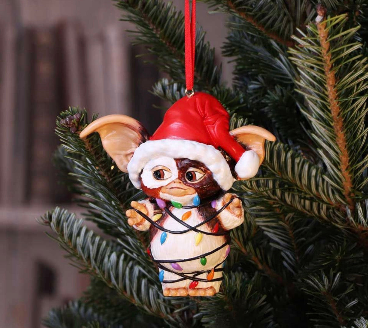 Gremlins Gizmo in Fairy Lights Hanging Ornament
