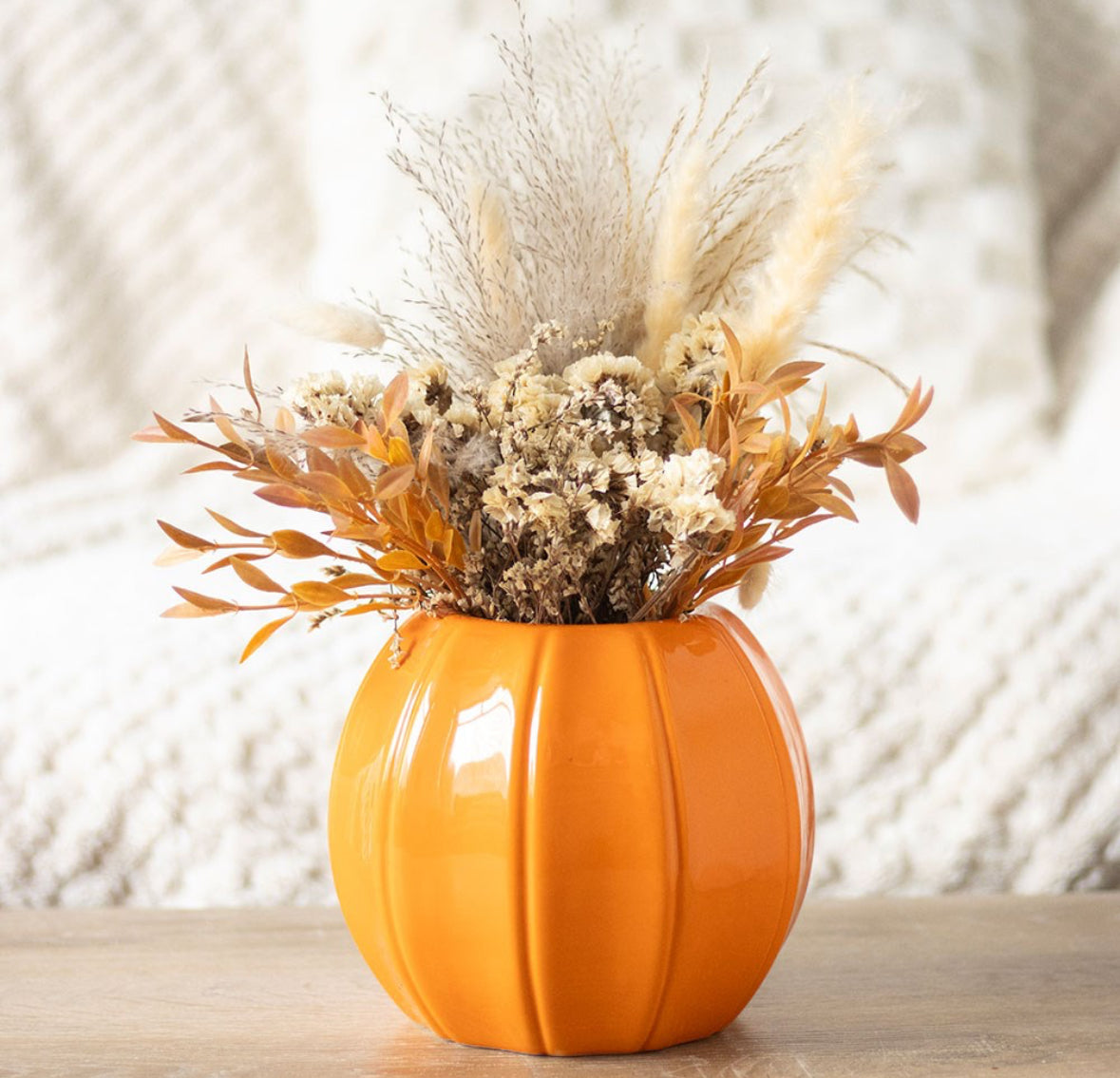 ORANGE PUMPKIN VASE