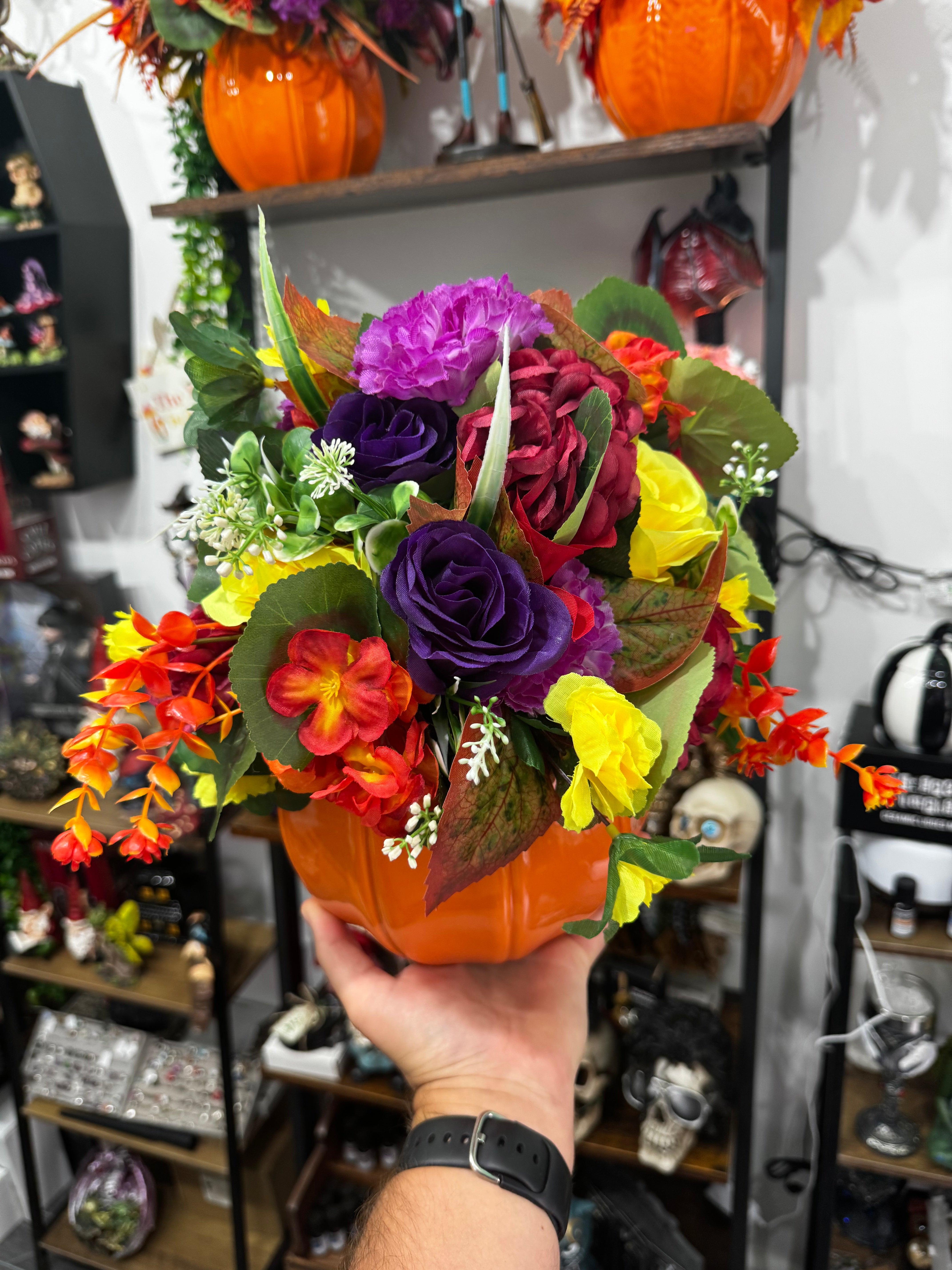 ORANGE PUMPKIN VASE