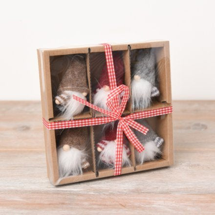 SET OF 6 MINI GONKS, 17CM