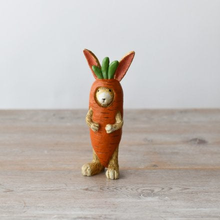 JASPER RABBIT CARROT COSTUME, 14CM
