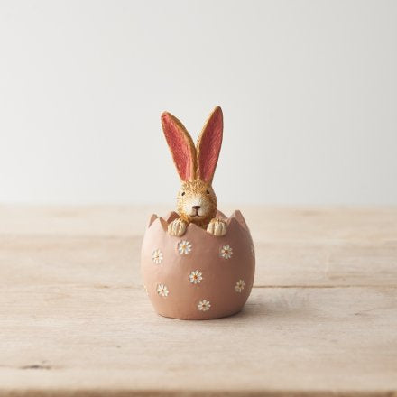 JASPER RABBIT DAISY EGG, 11CM